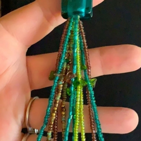 Glass-Bead Lariat Necklace - Picture 9 of 9